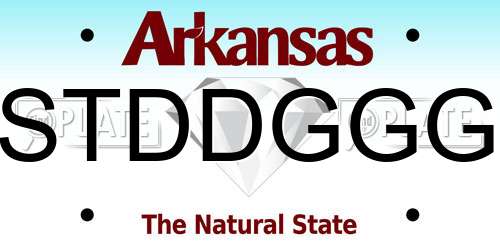 STDDGGG Arkansas License Plate