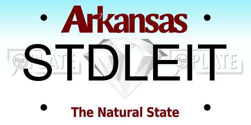 STDLEIT Arkansas License Plate