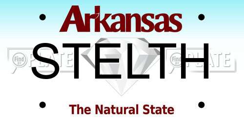 STELTH Arkansas License Plate