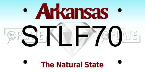 STLF70 Arkansas License Plate