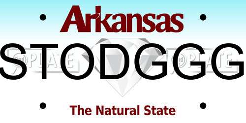 STODGGG Arkansas License Plate