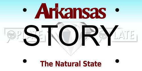 STORY Arkansas License Plate