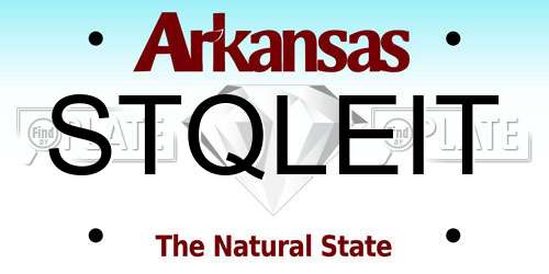 STQLEIT Arkansas License Plate