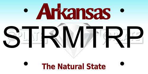 STRMTRP Arkansas License Plate