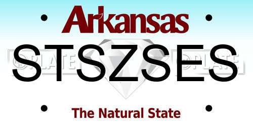 STSZSES Arkansas License Plate
