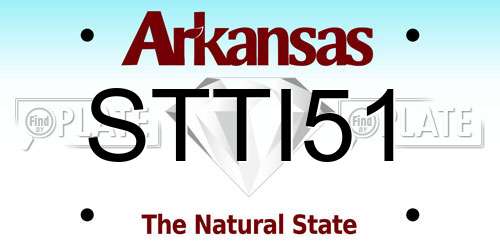 STTI51 Arkansas License Plate
