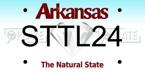 STTL24 Arkansas License Plate