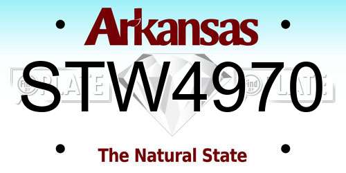 STW4970 Arkansas License Plate