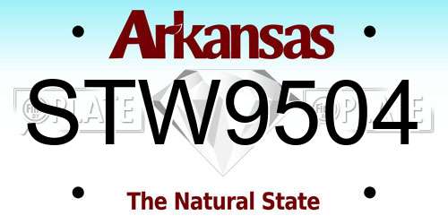 STW9504 Arkansas License Plate