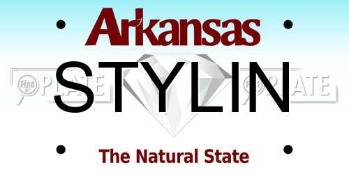 STYLIN Arkansas License Plate