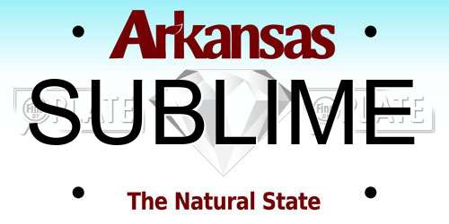 SUBLIME Arkansas License Plate