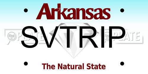 SVTRIP Arkansas License Plate