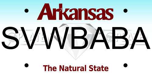 SVWBABA Arkansas License Plate