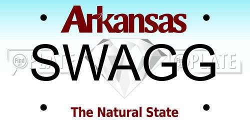 SWAGG Arkansas License Plate