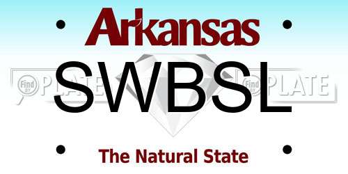 SWBSL Arkansas License Plate