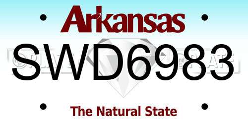 SWD6983 Arkansas License Plate
