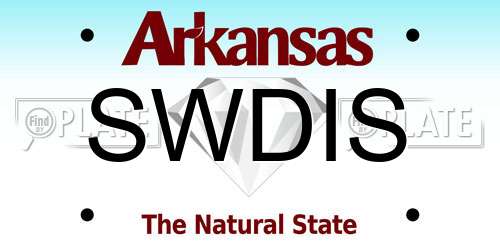 SWDIS Arkansas License Plate