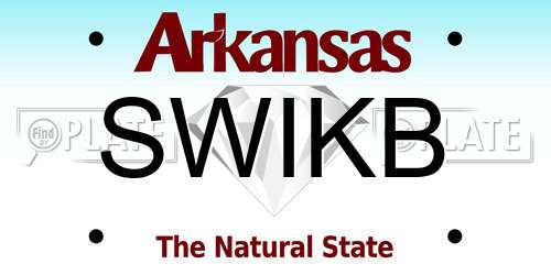 SWIKB Arkansas License Plate