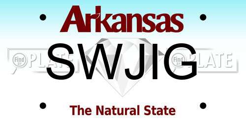 SWJIG Arkansas License Plate