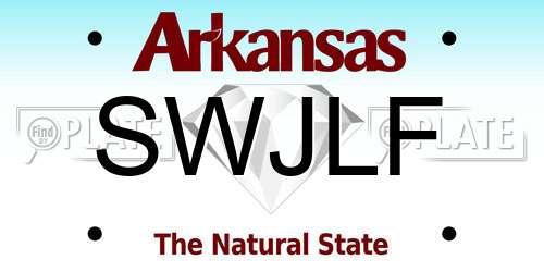 SWJLF Arkansas License Plate