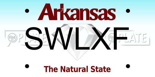 SWLXF Arkansas License Plate