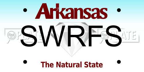 SWRFS Arkansas License Plate