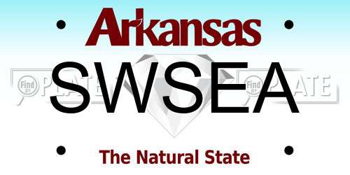 SWSEA Arkansas License Plate