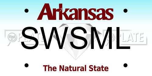 SWSML Arkansas License Plate