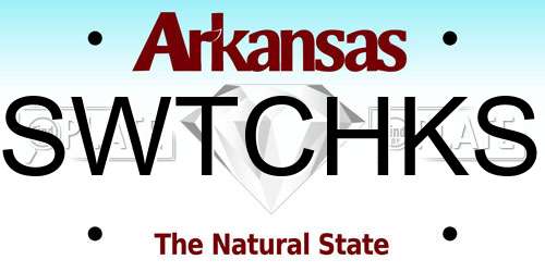SWTCHKS Arkansas License Plate