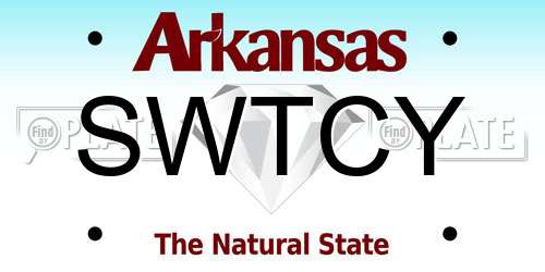 SWTCY Arkansas License Plate
