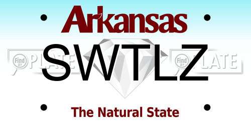 SWTLZ Arkansas License Plate