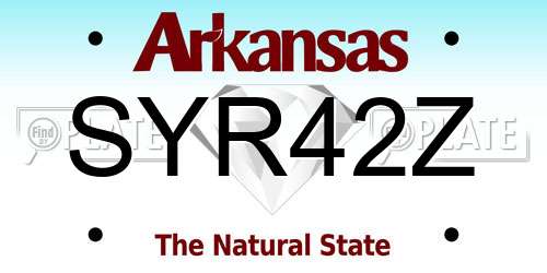 SYR42Z Arkansas License Plate