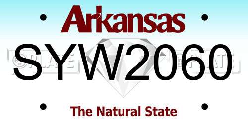 SYW2060 Arkansas License Plate