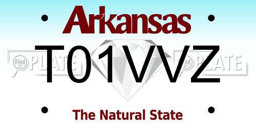 T01VVZ Arkansas License Plate