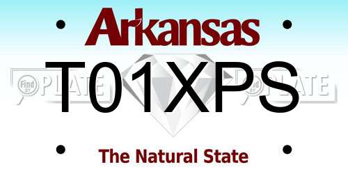 T01XPS Arkansas License Plate