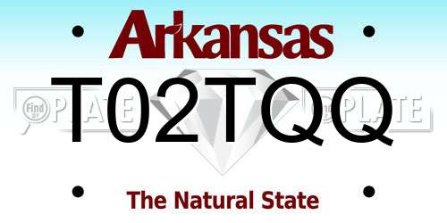 T02TQQ Arkansas License Plate