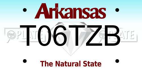 T06TZB Arkansas License Plate