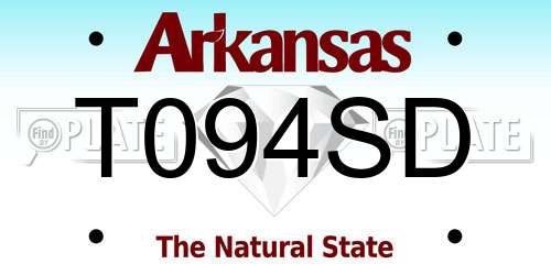 T094SD Arkansas License Plate