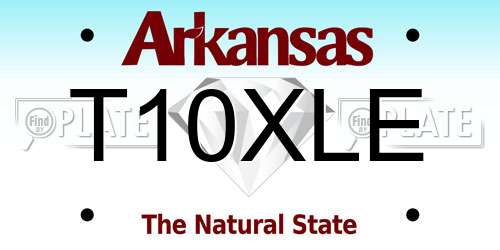 T10XLE Arkansas License Plate