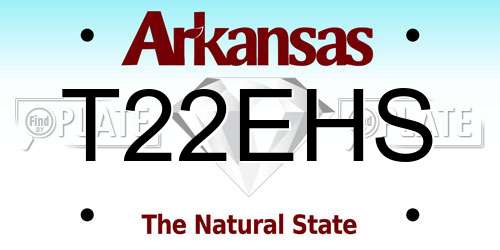 T22EHS Arkansas License Plate