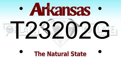 T23202G Arkansas License Plate