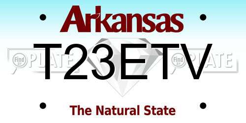 T23ETV Arkansas License Plate