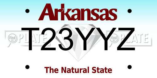 T23YYZ Arkansas License Plate