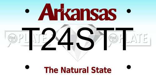 T24STT Arkansas License Plate