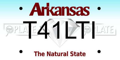 T41LTI Arkansas License Plate