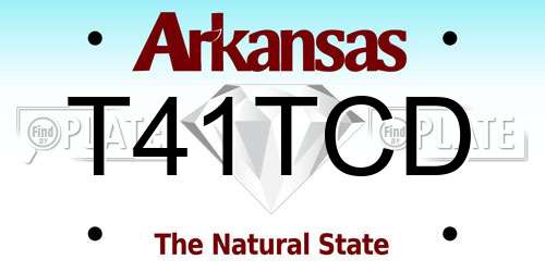 T41TCD Arkansas License Plate