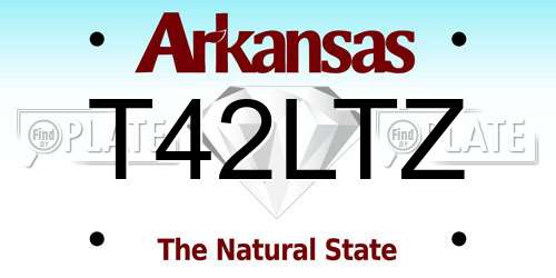 T42LTZ Arkansas License Plate