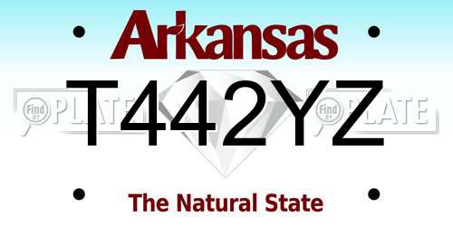 T442YZ Arkansas License Plate