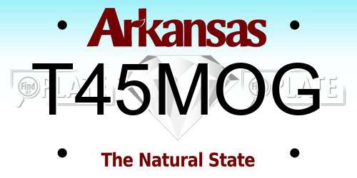 T45MOG Arkansas License Plate