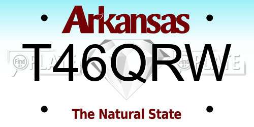T46QRW Arkansas License Plate